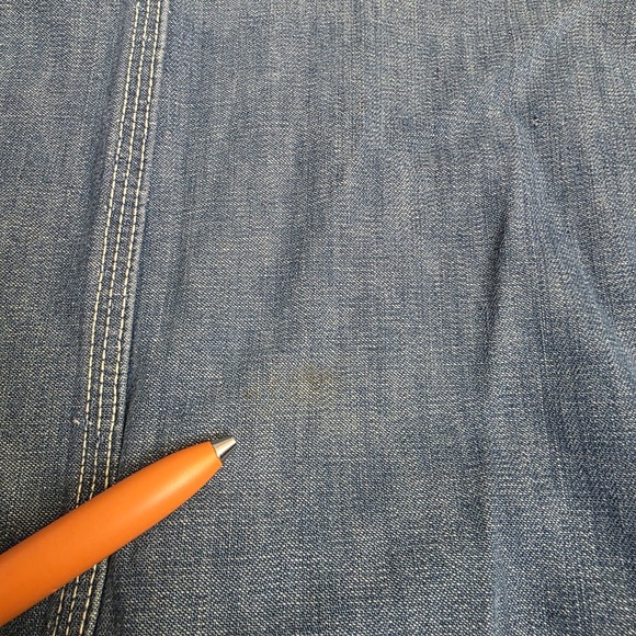 Hercules Vintage Union Made Denim Chore Coat Unlined Workwear Mens Large Thrash - Picture 12 of 12